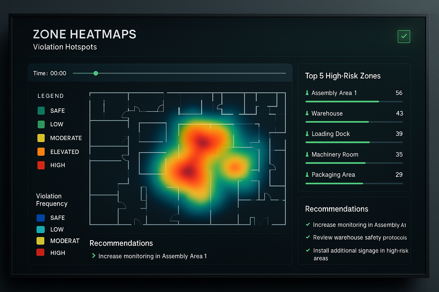 Zone heatmaps