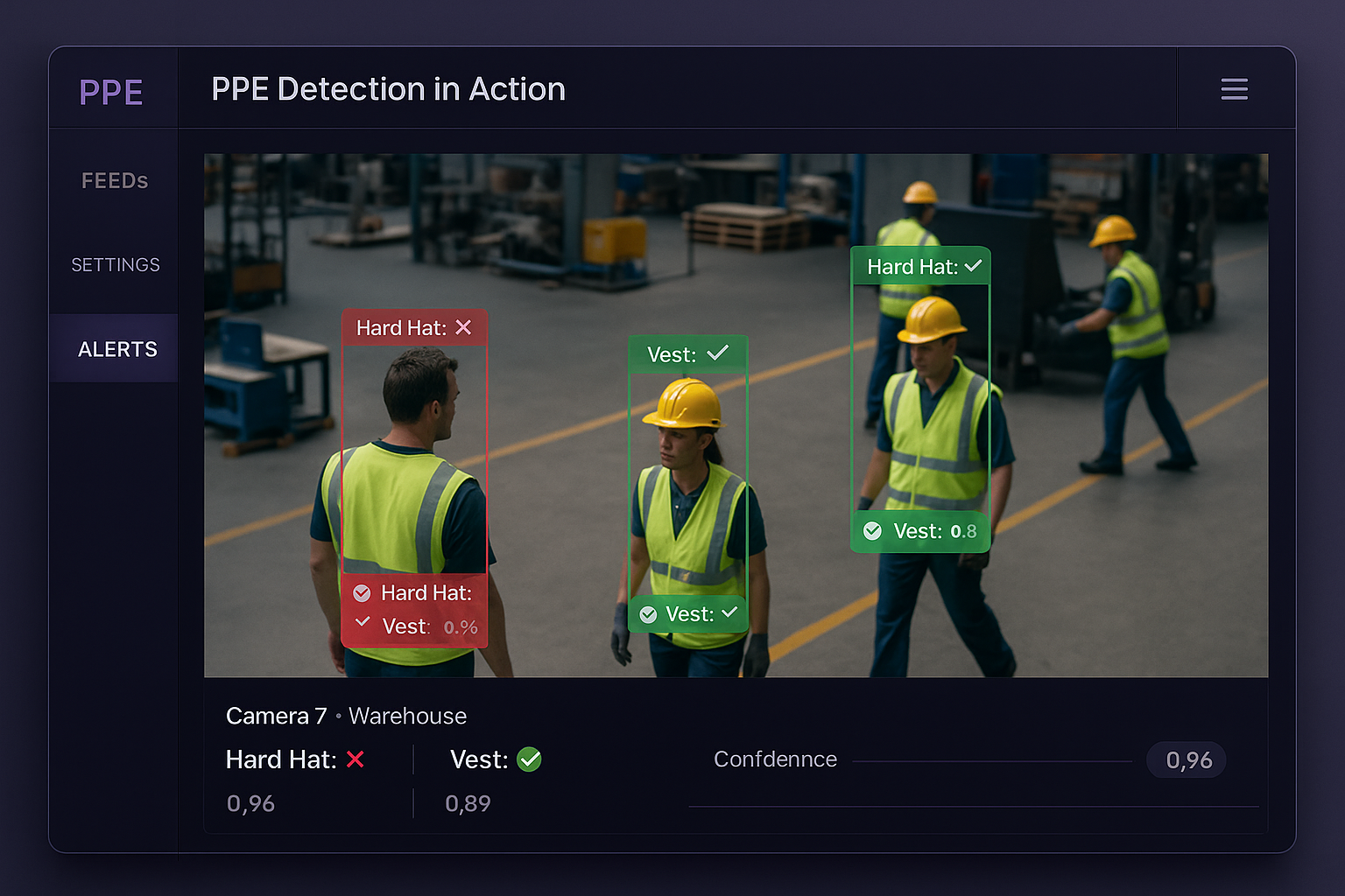 PPE detection in action