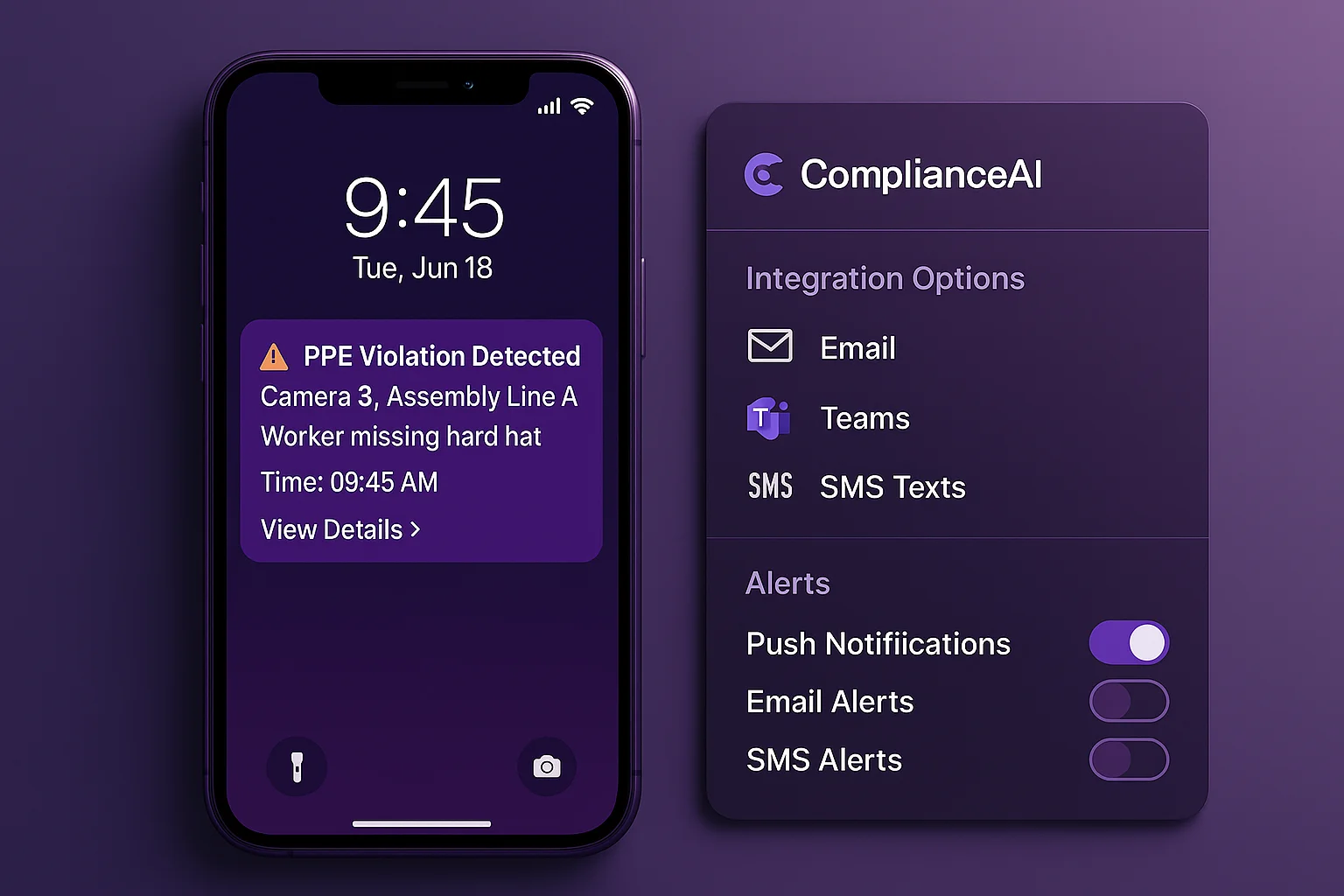 Violation alerts